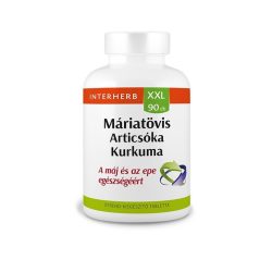 Interherb xxl máriatövis-articsóka+ kurkuma tabletta 90db