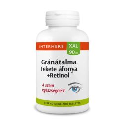   Interherb xxl gránátalma-fekete áfonya+retinol tabletta 90db