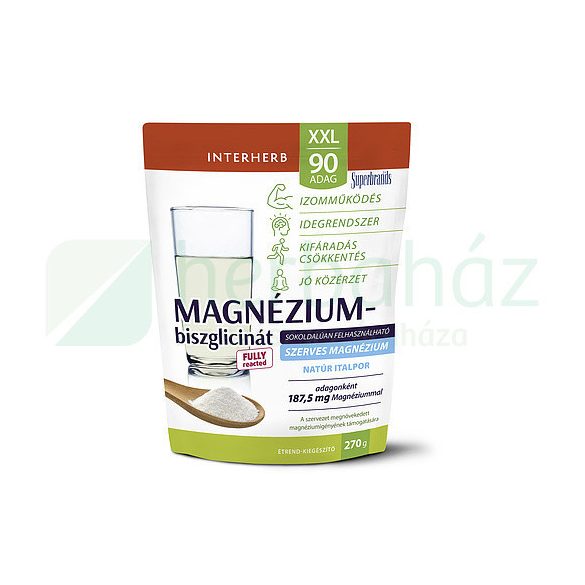 Interherb Xxl Szerves Magnézium-Biszglicinát Natúr Italpor 90 Adag 270G