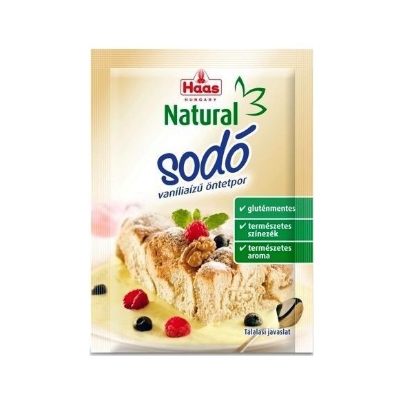 Haas natural sodó vanília ízű öntetpor 15 g