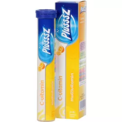 Plussz duo multivitamin+c-vitamin pezsgőtabletta 20 db - bio és vegán étrendkiegészítők