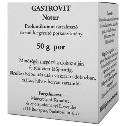   Gastrovit natur probiotikumot tartalmazó étrend-kiegészítő 50g