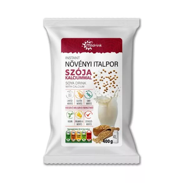 MILDRINK SZÓJA ITALPOR KALCIUMMAL 400 g