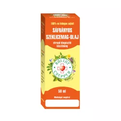 Bálint cseppek sáfrányos szeklicemag olaj 100% 50ml - bio és vegán étrendkiegészítők