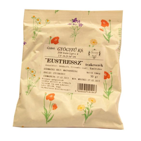 Gyógyfű teakeverék eustressz 50g
