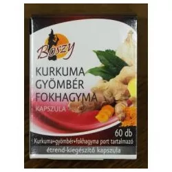 Boszy kurkuma gyömbér fokhagyma kapszula 60db - bio és vegán étrendkiegészítők