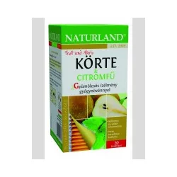 Naturland gyümölcstea körte citromfű tea 2x20g - bio és refomélelmiszer