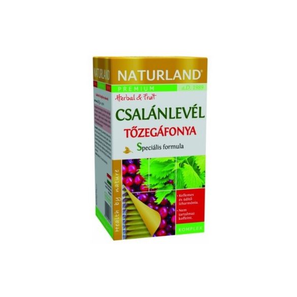 Naturland csalánlevél tőzegáfonya tea 20x1,2g 24 g