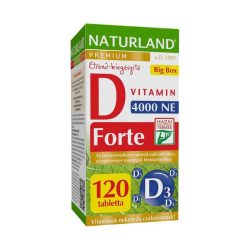 Naturland prémium d-vitamin forte 4000ne tabletta 120db - bio és vegán étrendkiegészítők