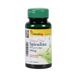 Vitaking spirulina tabletta 500mg 200 db - bio és vegán étrendkiegészítők