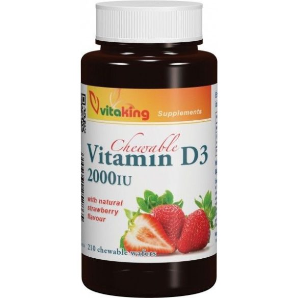 Vitaking d3 vitamin 2000ne epres rágótabletta 90 db