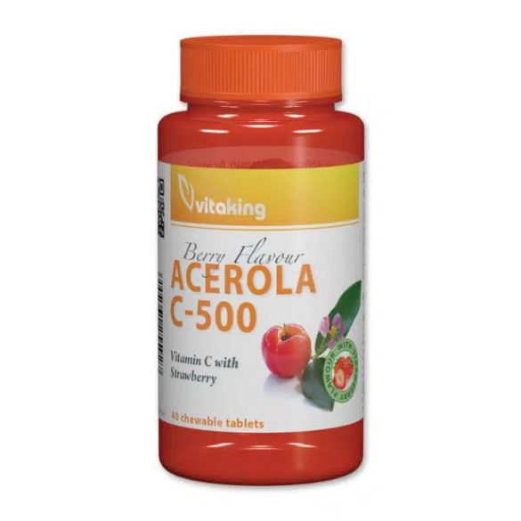 Vitaking C-500mg Acerola EPRES 40db  rágótabletta