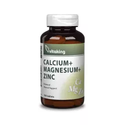 Vitaking calcium+magnesium+zinc 100db - bio és vegán étrendkiegészítők