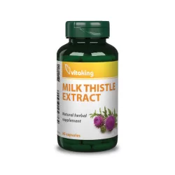 Vitaking milk thistle (máriatövis) extract 500mg 80db - bio és vegán étrendkiegészítők