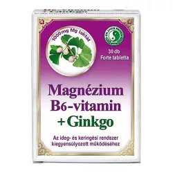 Dr.chen magnézium b6+ginkgo forte tabletta 30db - bio és vegán étrendkiegészítők