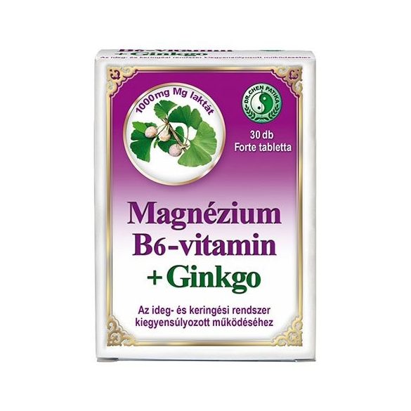 Dr.chen magnézium b6-vitamin+ginkgo forte tabletta 30 db