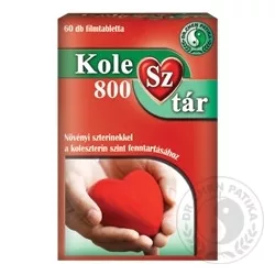 Dr.chen kolesztár 800 filmtabletta 60db - bio és vegán étrendkiegészítők