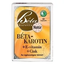 Dr.chen béta-karotin + e-vitamin+cink lágyzselatin kapszula 60db - bio és vegán étrendkiegészítők