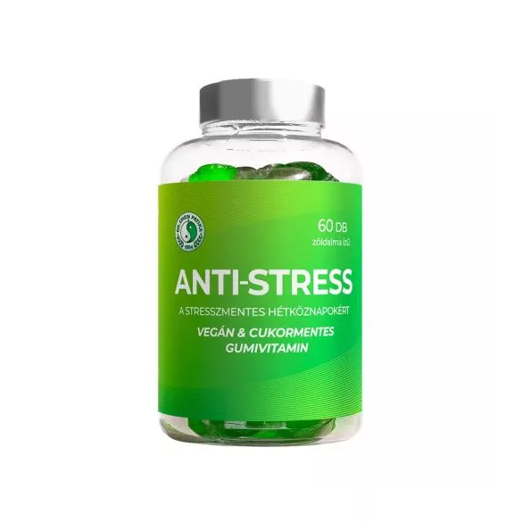 Dr.chen anti-stress gumivitamin cukormentes zöldalma ízű 60db