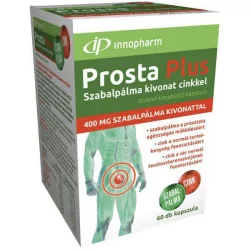 Innopharm prosta plus 400mg szabalpálma kivonattal + cinkkel kapszula 60db - bio és vegán étrendkiegészítők