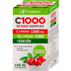   Innopharm c1000 retard komplex c 1000mg+d3+cink+szelén+csipkebogyóval 100db