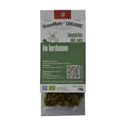 Bio greenmark kardamom, hántolatlan zöld egész 10g - bio és refomélelmiszer