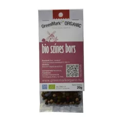Greenmark bio színes bors 20 g - bio és refomélelmiszer