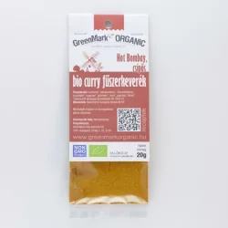 Greenmark bio curry fűszerkeverék csípős hot bombay 20 g - bio és refomélelmiszer