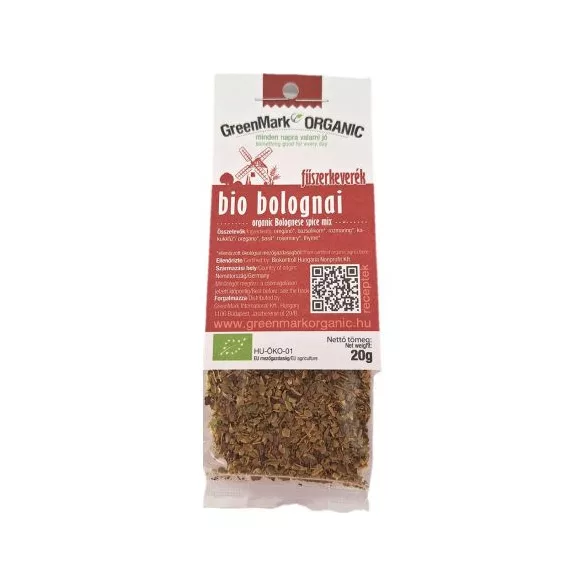 Greenmark bio bolognai fűszerkeverék 20 g