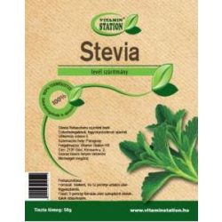 Vitamin Station stevia levél szárítmány 50 g - bio és refomélelmiszer