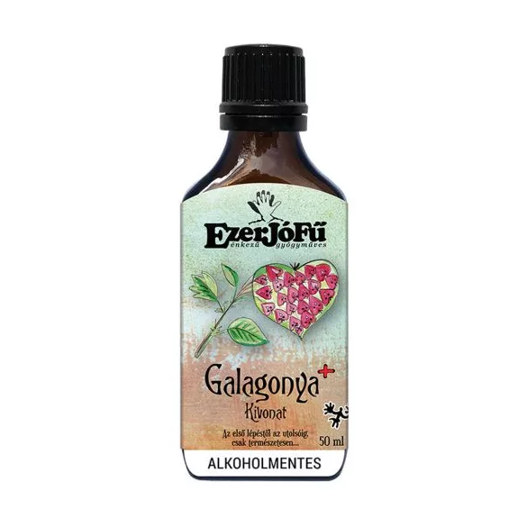 Ezerjófű galagonya+ glicerines 50ml