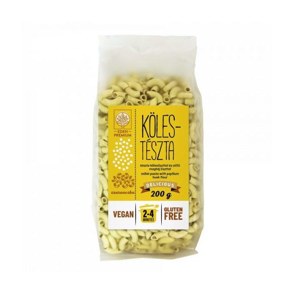Gluténmentes eden prémium kölestészta szarvacska 200g