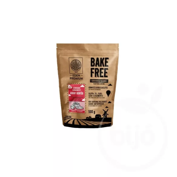 Gluténmentes eden prémium bake-free szénhidrátcsökkentett arany kenyér lisztkeverék 500g