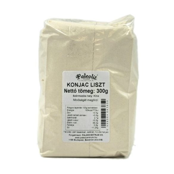 Paleolit Konjac liszt 300g 120-200 mesh glükomannán tartalom min 90%