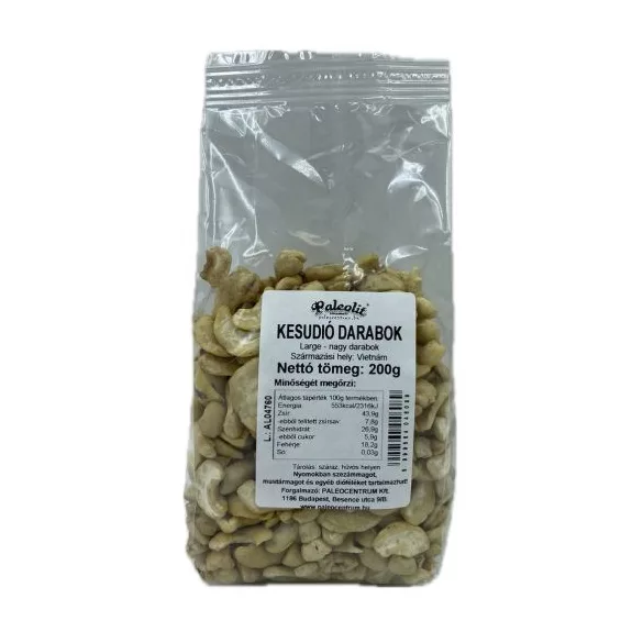 Paleolit kesudió darabok 200g