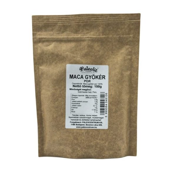 Paleolit Macagyökér por 150g organikus