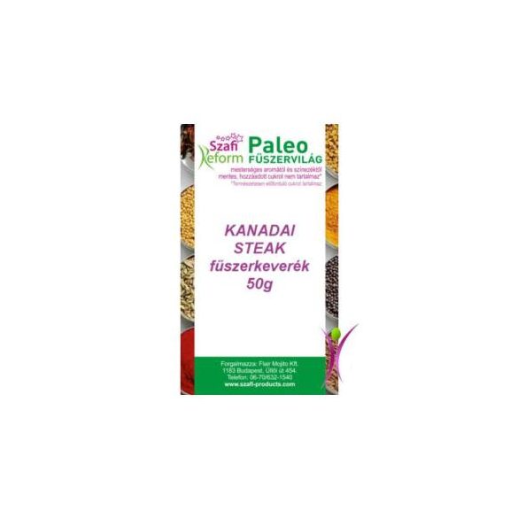Szafi Reform Paleo Kanadai steak fűszerkeverék 50 g