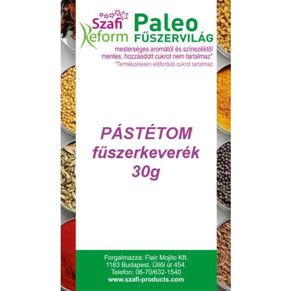Szafi Reform Paleo Pástétom fűszerkeverék 30 g