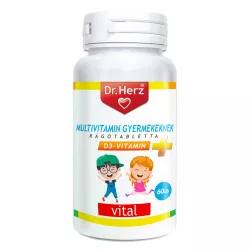 Dr herz multivitamin gyerekeknek+d3 60db rágótabletta - bio és vegán étrendkiegészítők