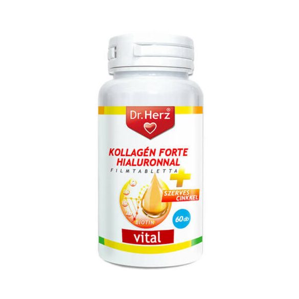 Dr.Herz Kollagén Forte Hialuronnal Tab. 60 db