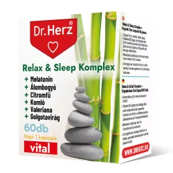 Dr. herz relax&sleep komplex kapszula 60db - bio és vegán étrendkiegészítők