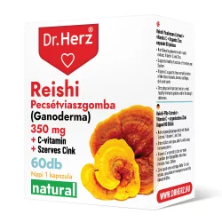 Dr. herz reishi 350 mg + c-vitamin + szerves cink kapszula 60db - bio és vegán étrendkiegészítők