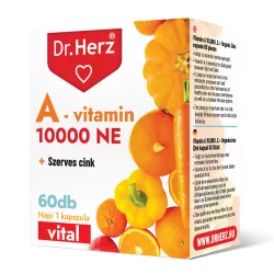Dr. herz a-vitamin 10000 ne + szerves cink kapszula 60db - bio és vegán étrendkiegészítők