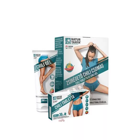 Naturtanya zsírégető csomag chili tabletta+gél 200 ml+30 db