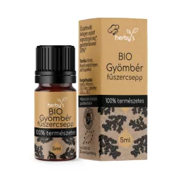 Herbys bio gyömbér fűszercsepp 100% természetes 5ml - bio és refomélelmiszer