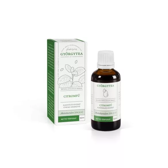 Györgytea citromfű alkoholos kivonat 50ml - bio és vegán étrendkiegészítők