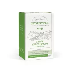   Györgytea fehér akácvirágos 100g teakeverék reflux tea no.50