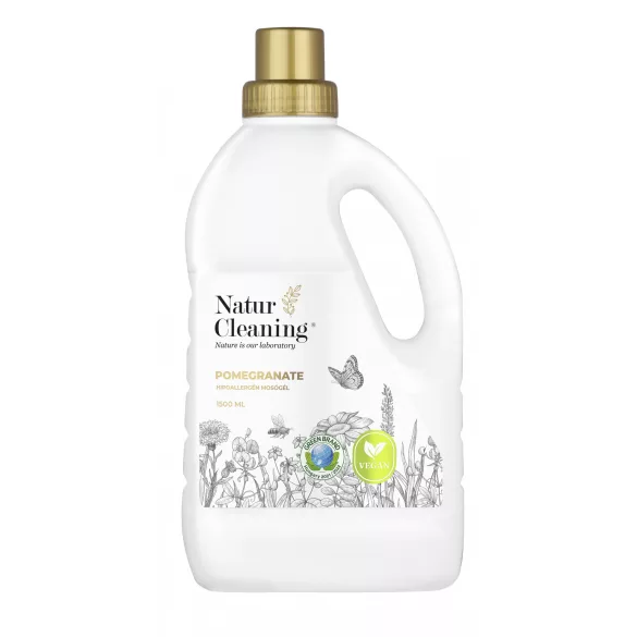 Naturcleaning hipoallergén mosógél gránátalma 1500ml - bio és natúr tisztítószerek