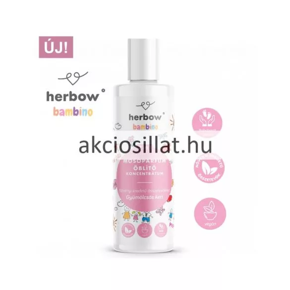 Herbow bambino 2in1 mosóparfüm öblítő koncentrátum gyümölcsös kert 200 ml
