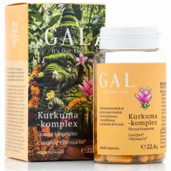 Gal kurkuma-komplex curqfen+turmacin 60db - bio és vegán étrendkiegészítők